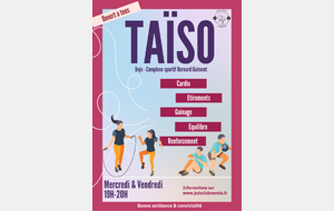 Venez découvrir le Taïso .... 1 séance découverte le mercredi ou le vendredi !