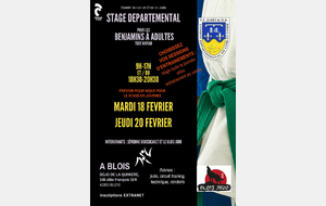 Stage départemental Benjamins-Adultes Blois