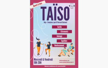 Venez découvrir le Taïso .... 1 séance découverte le mercredi ou le vendredi !