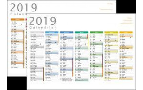 Distribution calendrier 2019