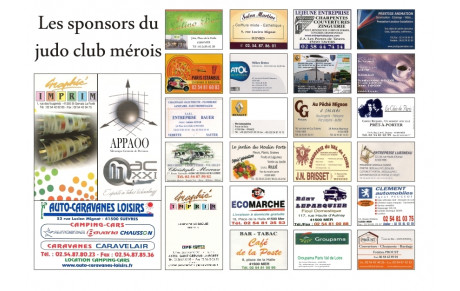 Les sponsors du judoclub mérois